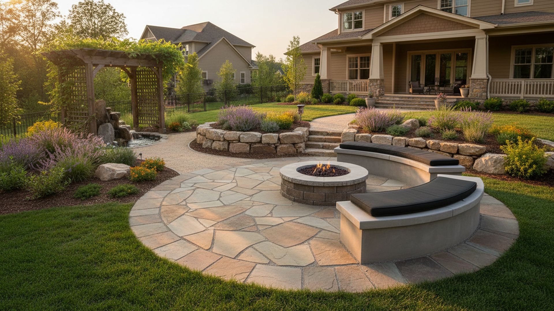 Complete backyard transformation in NJ